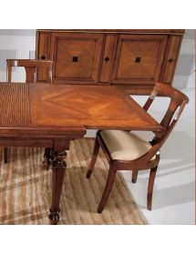 Sedia classica legno imbottita vari colori 49X48X89