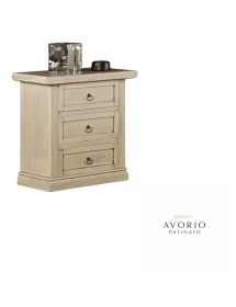 Comodino arte povera 3 cassetti legno vari colori 64x35x62 (128)