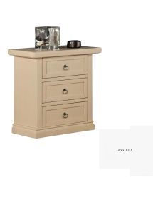 Comodino arte povera 3 cassetti legno vari colori 64x35x62 (128)