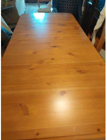 Tavolo Fratino Allungabile In pino Tinta miele Arte Povera 190x90 Sala e Taverna