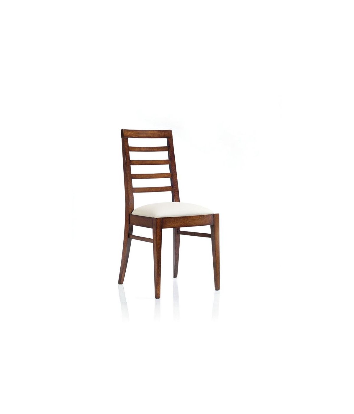 Sedia classica legno imbottita vari colori 45X45X95