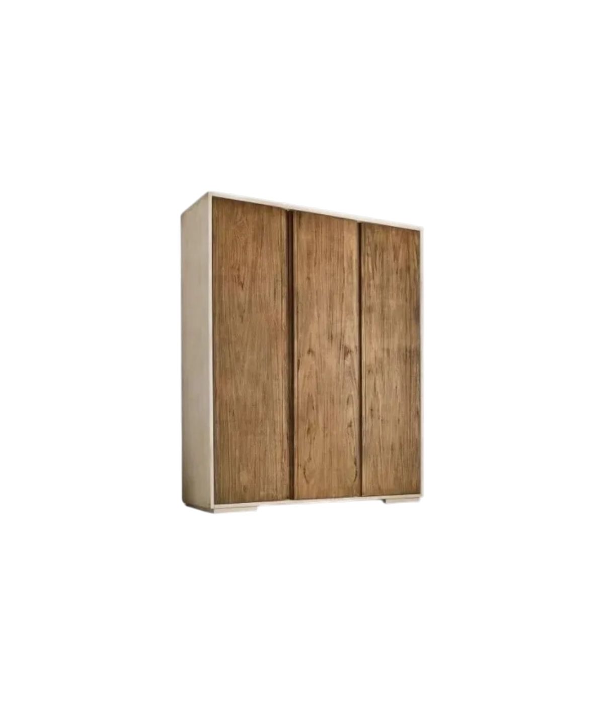 Armadio 3 porte in legno bicolore shabby 180x60x220