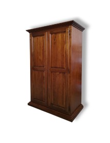 Armadio dispensa 2 porte arte povera legno tinta noce 135X70X210