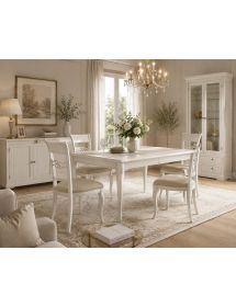 Sedia classica imbottita tessuto shabby vari colori 52x60x105