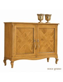 CREDENZA 2 PORTE CLASSICA INTARSIO LEGNO VARI COLORI 146X49x113