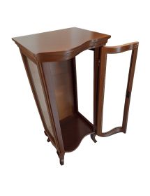 Vetrina 1 anta classica Legno massello tinta noce 51X44X108