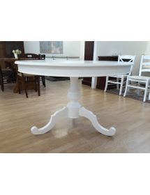 Soggiorno classico legno shabby chic bianco opaco