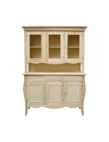 Soggiorno classico legno shabby chic bianco opaco