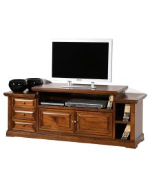 PORTA TV IN LEGNO 2 PORTE ARTE POVERA L.155 P.45H.62 (678F)