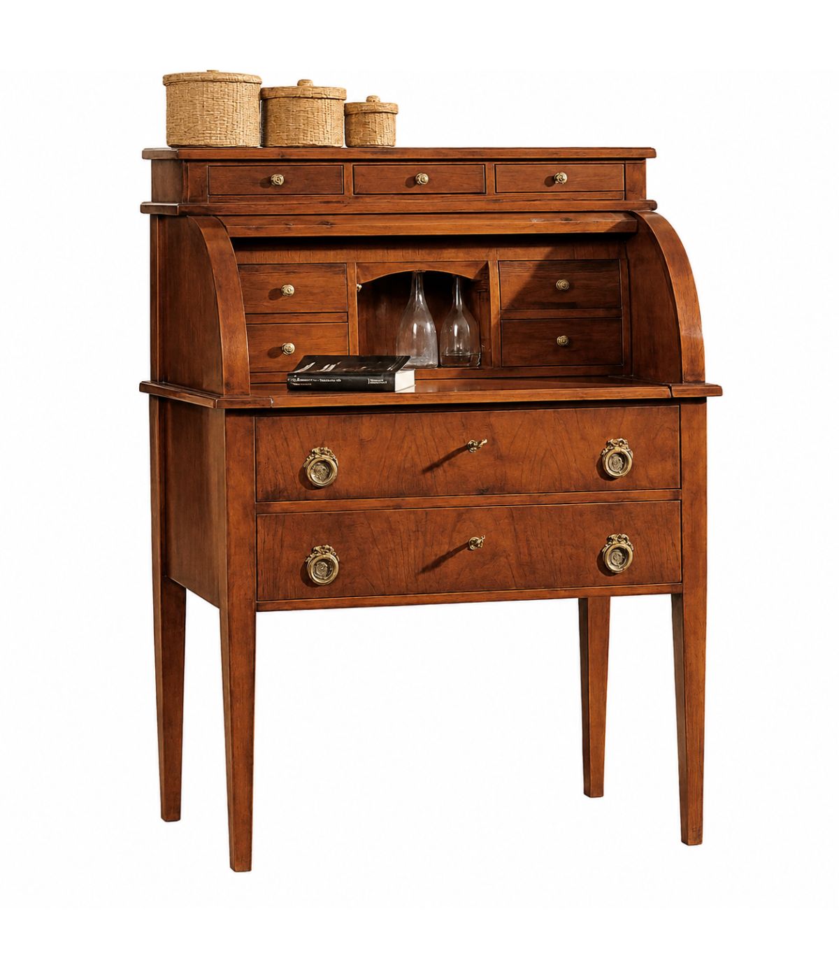 Bureau classico 9 cassetti in legno bassano 72X50x102