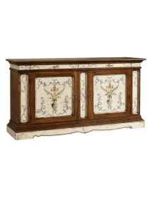 MADIA CREDENZA 2 PORTE ARTE POVERA LACCATO DIPINTO/BASSANO 213 X 54 X H. 109 vista frontale