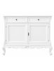Credenza 2 porte 2 cassetti classica barocco Legno bianco 118x55x92