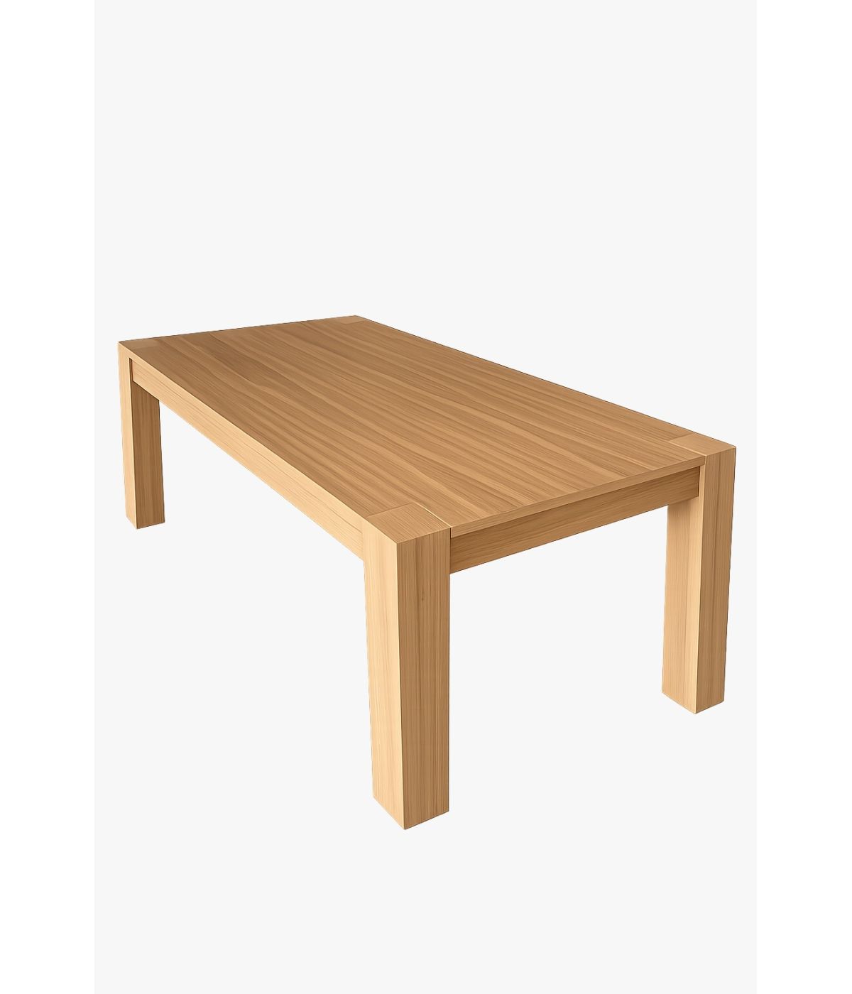 TAVOLO LEGNO ROVERE NATURALE SPAZZOLATO ALLUNGABILE 160-260x90 (633)