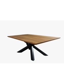 TAVOLO BIG TABLE FISSO IN ROVERE MASSELLO NODATO SPESSORE 4 CM. MISURA L.250 P.100 H.75 (1621)