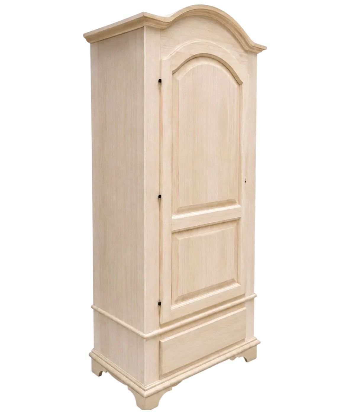 ARMADIO IN LEGNO 1 PORTA 1 CASSETTO GREZZO 96X56X196