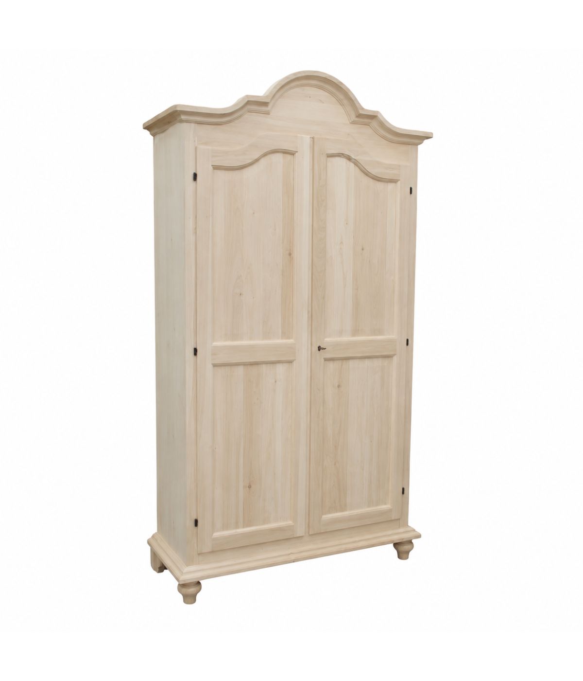 Armadio classico 2 porte legno grezzo 112X46X204 (475)
