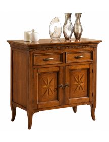 MADIA CREDENZA CLASSICA IN LEGNO 2 PORTE 2 CASSETTI 88x47x91