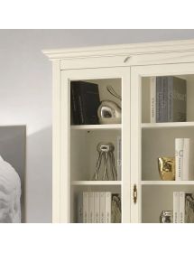 VETRINA LIBRERIA ARTE POVERA IN LEGNO VARI COLORI 114x47x220