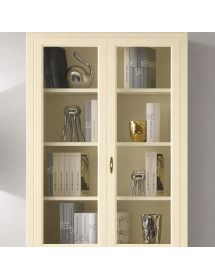 VETRINA LIBRERIA ARTE POVERA IN LEGNO VARI COLORI 114x47x220