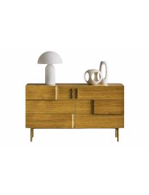 Credenza madia 2 porte legno rovere 140X52X81