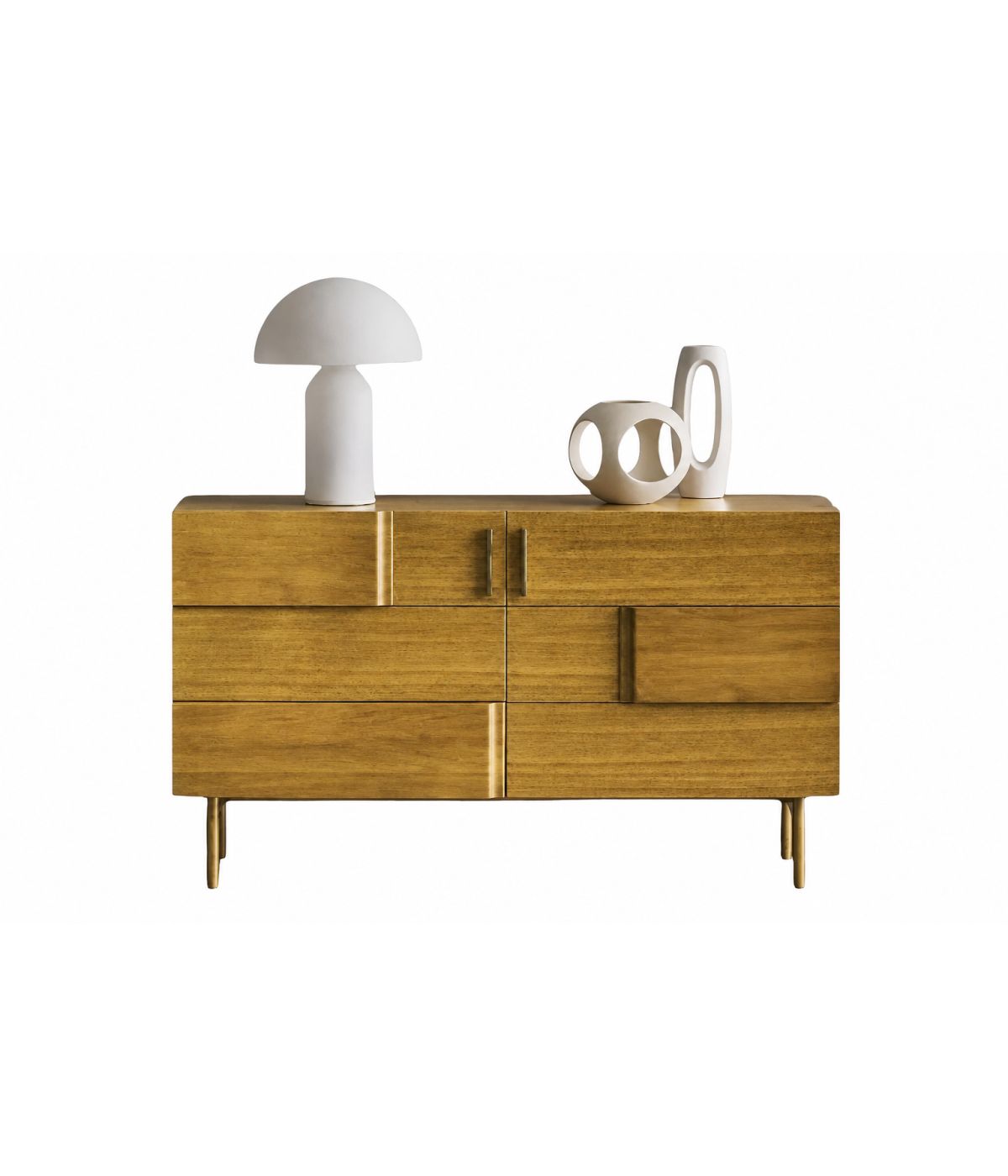 Credenza madia 2 porte legno rovere 140X52X81