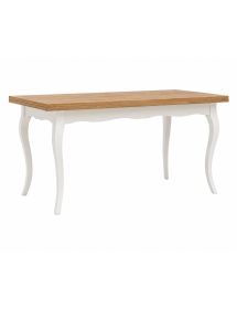 Tavolo classico allungabile legno bicolore 100x70 120x80 140x80 160x85