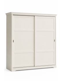ARMADIO SHABBY 2 ANTE SCORREVOLI IN LEGNO MASSELLO VARI COLORI L.280 P.65 H.250