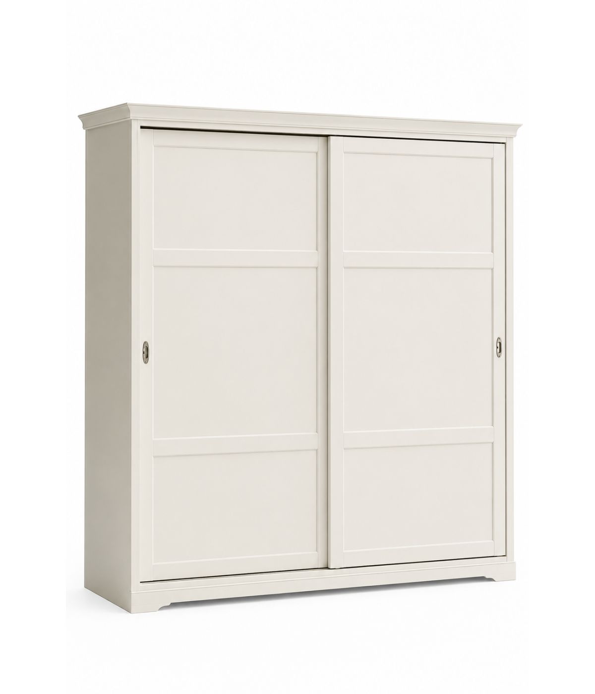 ARMADIO SHABBY 2 ANTE SCORREVOLI IN LEGNO MASSELLO VARI COLORI L.280 P.65 H.250