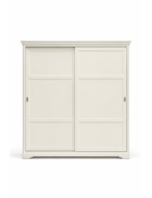 ARMADIO SHABBY 2 ANTE SCORREVOLI IN LEGNO MASSELLO VARI COLORI L.280 P.65 H.250