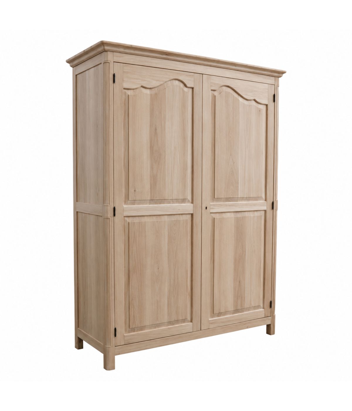 ARMADIO CLASSICO IN LEGNO 2 PORTE GREZZO L.157 P.60 H.217 (3203)