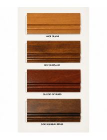 Comodino classico 2 cassetti legno tinta vari colori 63,5x39x54