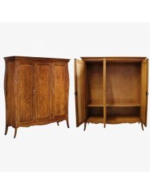 ARMADIO IN LEGNO SAGOMATO 3 PORTE GREZZO  L.182 P.64 H.212 (492)