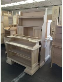 MOBILE BAR ARTE POVERA CLASSICO IN LEGNO GREZZO (1223+1224)