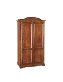 Armadio cappello sagomato 2 ante battenti legno grezzo 107x55x197