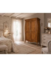 ARMADIO 2 ANTE CLASSICO LEGNO FINITURA NOCE BASSANO 127x64x212 (487)