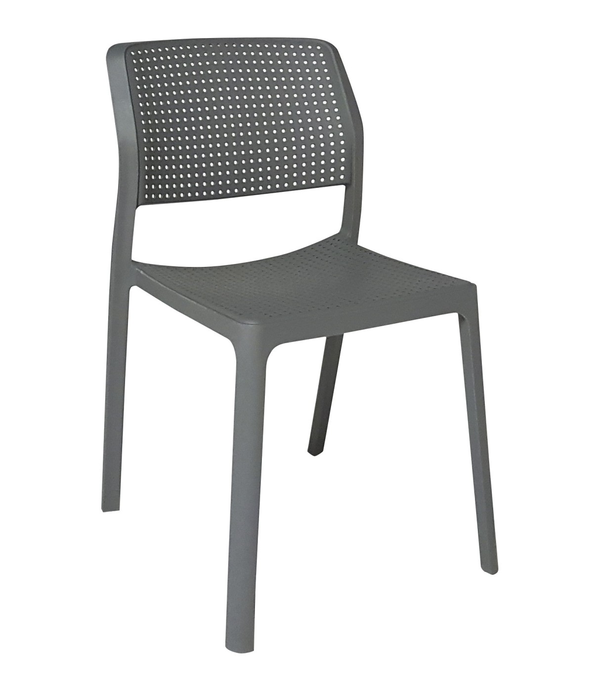 MOBILI 2G - SET 2 SEDIE IN POLIPROPILENE COLORE ANTRACITE