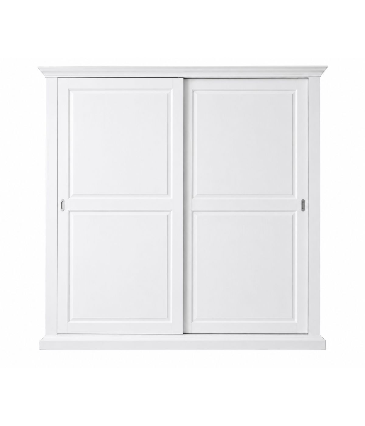 Armadio classico 2 porte scorrevoli legno shabby bianco 275X66X254 (2166)