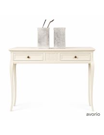 CONSOLLE CLASSICA IN LEGNO 2 CASSETTI INTARSIATA VARI COLORI L.110 P.38 H.80