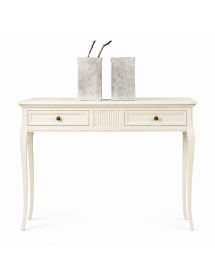 CONSOLLE CLASSICA IN LEGNO 2 CASSETTI INTARSIATA VARI COLORI L.110 P.38 H.80
