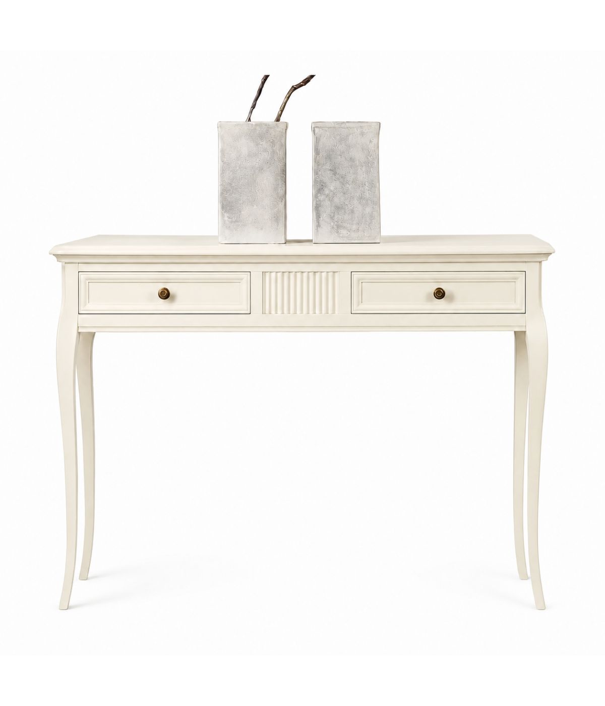CONSOLLE CLASSICA IN LEGNO 2 CASSETTI INTARSIATA VARI COLORI L.110 P.38 H.80