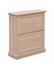 SCARPIERA CLASSICA IN LEGNO 2 RIBALTE GREZZO L.80 P.30 H.93 (1216)