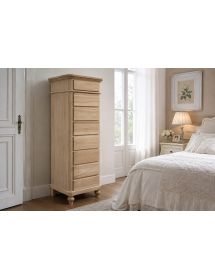 CASSETTIERA IN LEGNO 8 CASSETTI GREZZO L.55 P.45 H.149 (707)