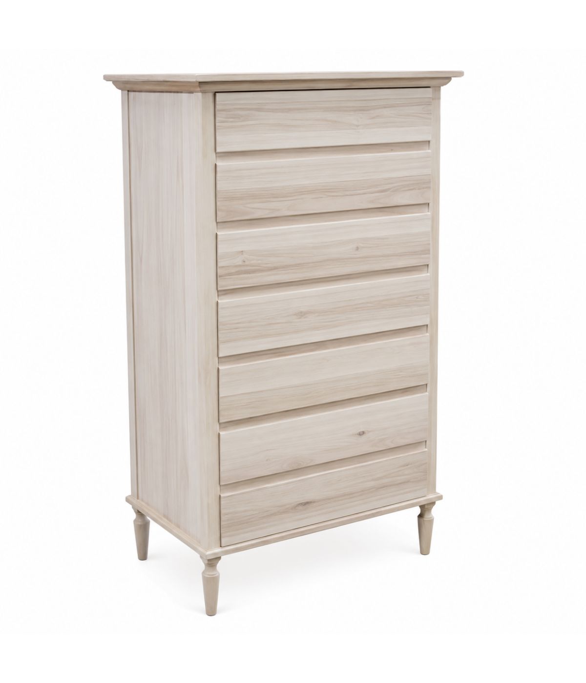 CASSETTIERA IN LEGNO 7 CASSETTI GREZZO L.85 P.47 H.138 (1921)