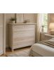 CASSETTIERA CLASSICA IN LEGNO 6 CASSETTI GREZZO L.121 P.53 H.104 (3200)