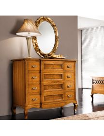 Camera da letto classica intarsiata legno bassano