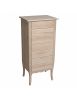Cassettiera classica 7 cassetti legno grezzo 50x37x107 (3036)