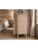 Cassettiera classica 7 cassetti legno grezzo 50x37x107 (3036)