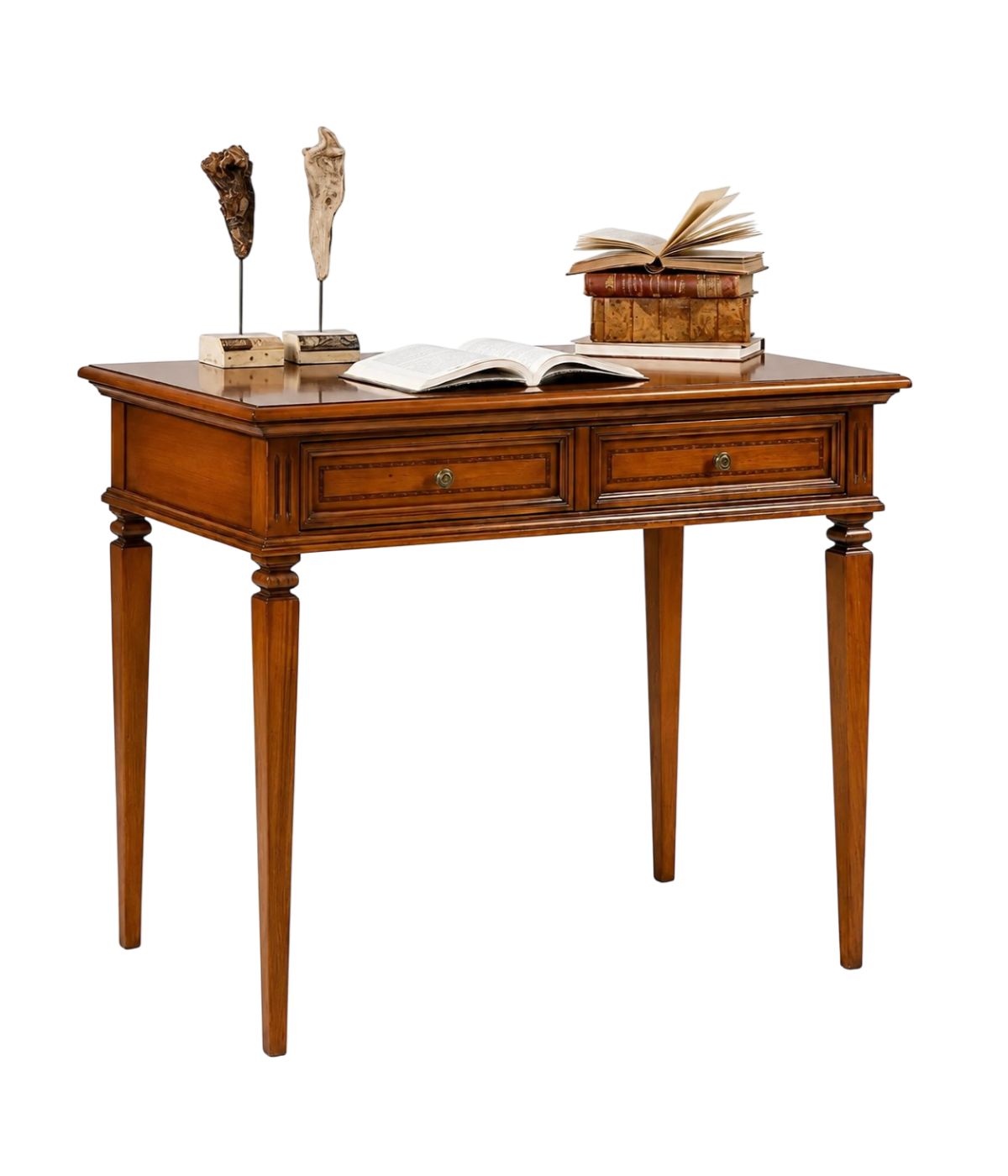 Scrivania classica 2 cassetti legno bassano 100X54X80
