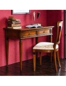 Scrivania classica 2 cassetti legno bassano 100X54X80