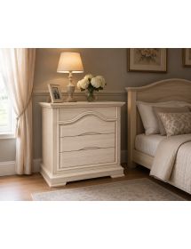 Cassettiera classica 4 cassetti legno grezzo 125x52x99 (495)